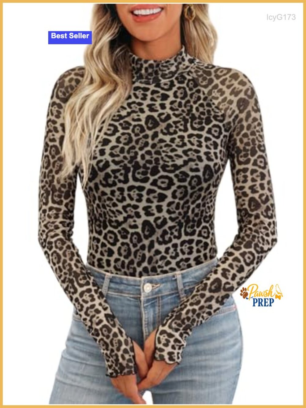 Lace Sheer Floral Mesh Mock Neck Long Sleeve Blouse
